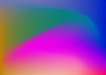 Abstract blurred gradient background in bright colors