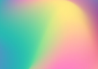 Blue pink purple green orange gradient abstract blurred background