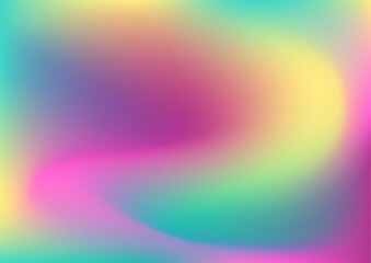 Blue pink purple green orange gradient abstract blurred background