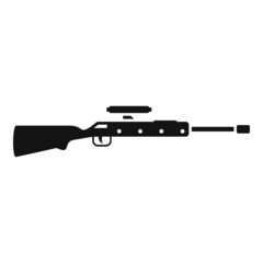 Sniper sight icon simple vector. Rifle gun