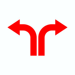 Red arrow icon vector EPS- 10