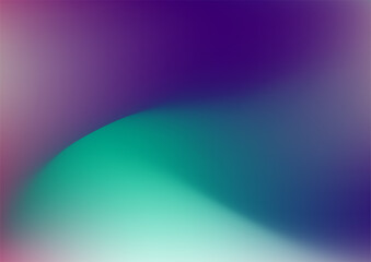 Blurred background with modern abstract blurred red pink neon orange green and dark blue gradient. Smooth template for your graphic design. Vector illustration.