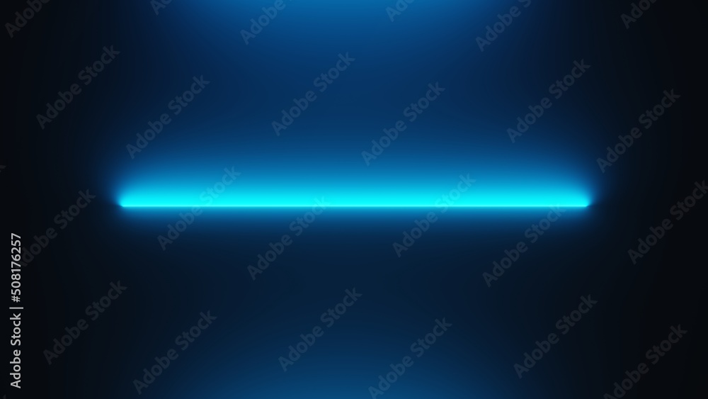 Poster 3d render of flash neon and light glowing on dark scene. speed light moving lines. high fast motion 