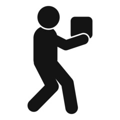 Take object effort icon simple vector. Company challenge