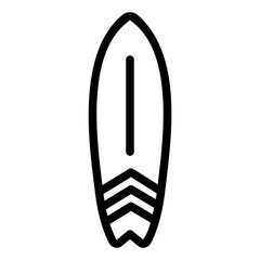 surf board line icon