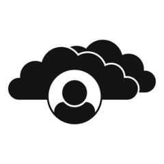 Data communication icon simple vector. Business message