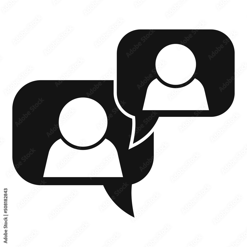 Poster alert message icon simple vector. business information