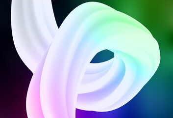 Dark Multicolor vector glossy abstract layout.