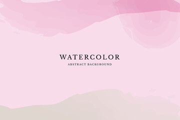 Pink abstract watercolor universal background art