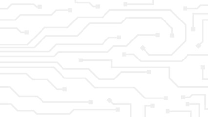 Hi-tech digital circuit board. AI pad and electrical lines connected on white background. futuristic technology design element concept