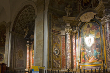 Interior of Cathedral of Saint John the Baptist (Duomo) of Turin 