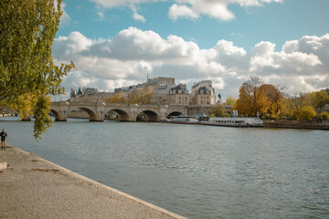 view of the seine in paris