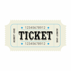 Vintage simple coupon for events