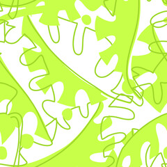 Monstera leaves based seamless pattern