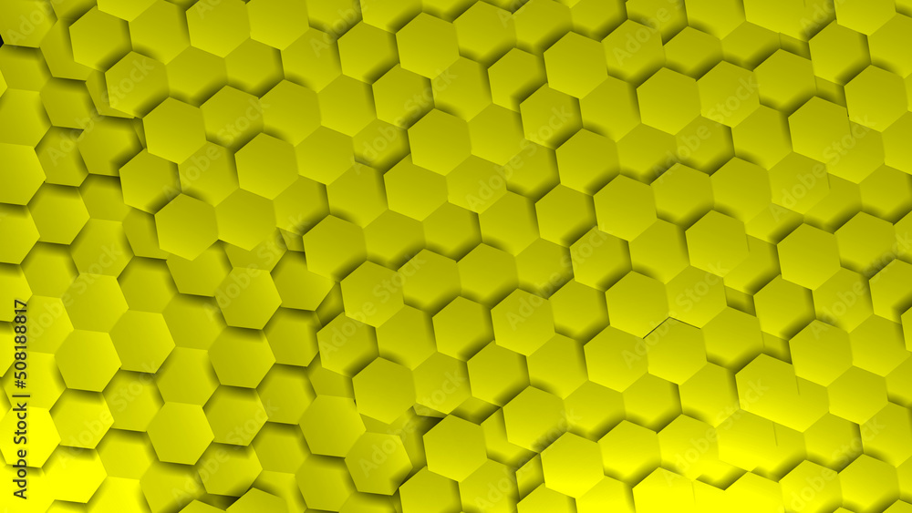Poster abstract yellow polygon pattern shapes background vector illustration.