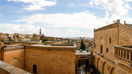 Fototapeta premium 12 May 2022 Midyat Mardin Turkey. Cityscape and churches of Midyat Turkey