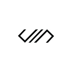 Abstract modern black vector logo design
