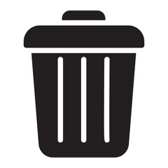 dustbin glyph icon