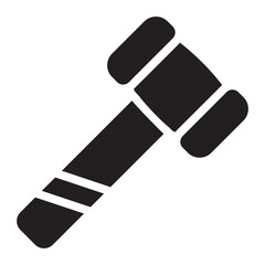 hammer glyph icon