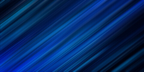 Diagonal blue line flow shiny blurred surface background realistic illustration. Bright futuristic stripes spotlight energy gradient light geometric structure
