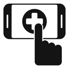 Telemedicine icon simple vector. Doctor medicine