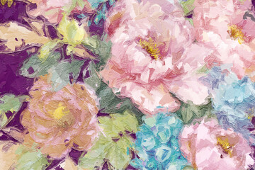 elegant beautiful rose flower illustration