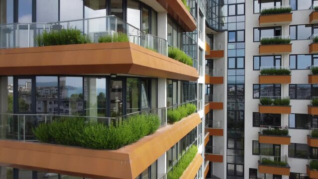 Modern office or residential building background