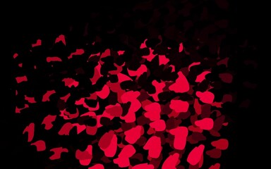 Dark Pink vector background with abstract shapes.