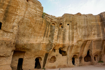 12 May 2022 Mardin Turkey. Dara antique city witn necropol and cistern of Eastern Roman Empire