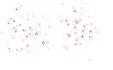 Light Pink vector layout with circle shapes.