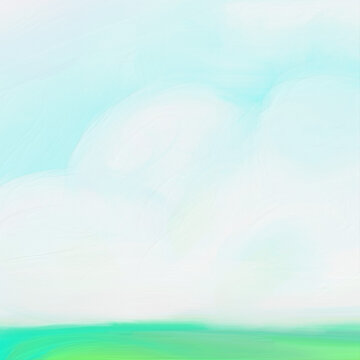 空　sky　cloud　雲　自然　草原　白スペース