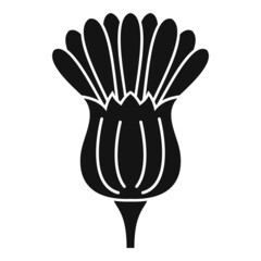 Highland thistle icon simple vector. Flower plant