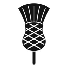 Liver thistle icon simple vector. Flower plant