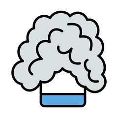 Icon Of Chemistry Reaction In Glass