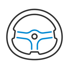 Icon Of Steering Wheel