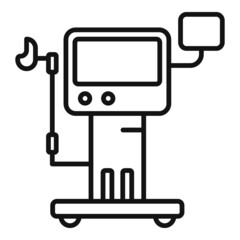 Medical equipment icon outline vector. Hospital patient