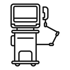 Medical apparatus icon outline vector. Patient machine