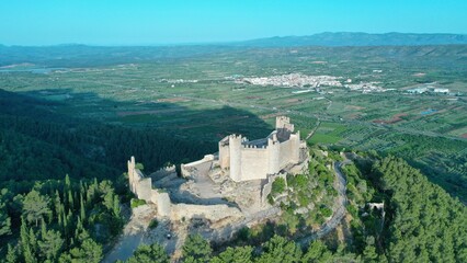 Castillo de Xivert, situado en la sierra de Irta en la localidad de Alcalá de Xivert, Castellón, España