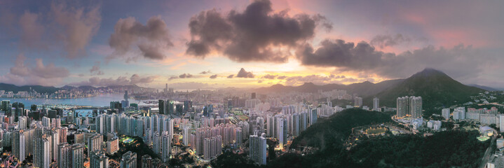 the cityscape of the Kwoloon, hong kong 29 May 2022