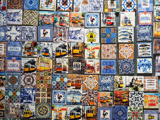 azulejo tiles in Lisbon, Portugal