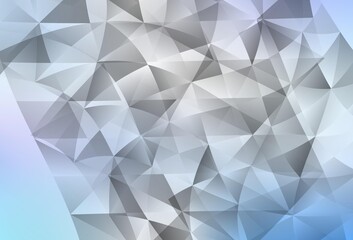 Light Pink, Blue vector background with polygonal style.