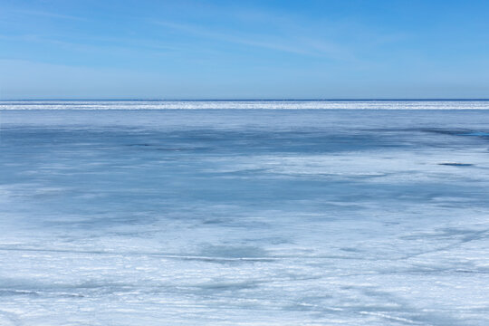 frozen sea, north, sea covered with ice
