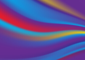 Fluid colorful wavy line background. .