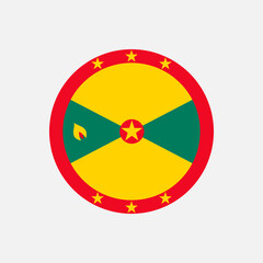 Obraz premium Country Grenada. Grenada flag. Vector illustration.