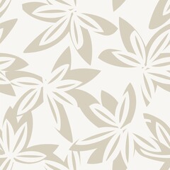 Floral Brush strokes Seamless Pattern Design
