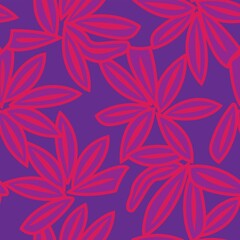 Floral Brush strokes Seamless Pattern Design