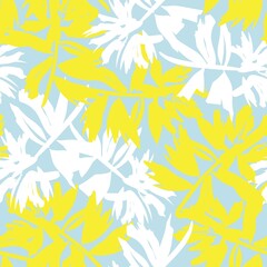 Floral Brush strokes Seamless Pattern Design