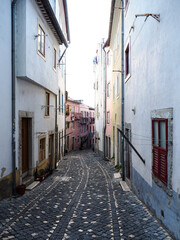 Fototapeta premium typical houses and street in Lisbon, Portugal