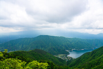 Naklejka premium 十二ヶ岳からの眺め