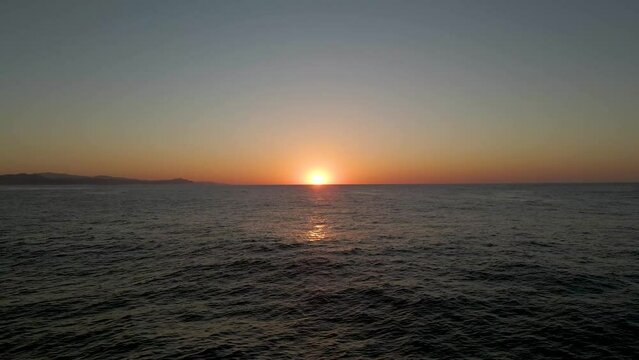 sunset over the sea getaria